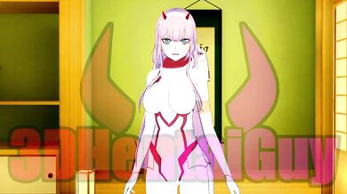 Darling In The Franxx: Zero Two x Futa Ichigo 3D Hentai