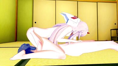 Darling In The Franxx: Zero Two x Futa Ichigo 3D Hentai