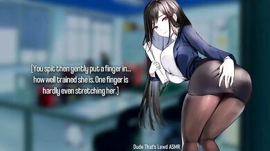 The Buttslut Secretary Can't Be This Lewd! (Anal ASMR)