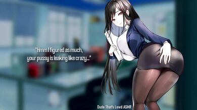 The Buttslut Secretary Can't Be This Lewd! (Anal ASMR)
