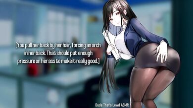 The Buttslut Secretary Can't Be This Lewd! (Anal ASMR)