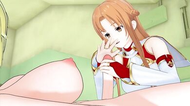 FUTA Sword Art Online Leafa X Asuna (3D HENTAI)