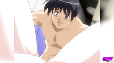 Hentai Pros - Shinigami Mina Will Spare Akitoshi Only If He Knocks Up His Stepsister Hitomi