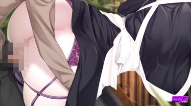 Hentai Pros - Horny Brunette Maid Loves To Suck Her Boss' Big Dick When They Are Home Alone