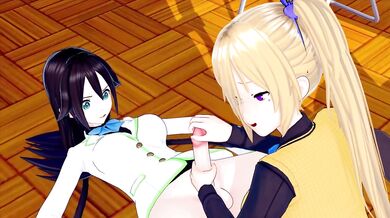 FUTA MUSAIGEN NO PHANTOM WORLD REINA IZUMI X MAI KAWAKAMI (3D HENTAI)