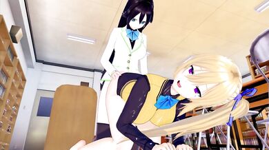 FUTA MUSAIGEN NO PHANTOM WORLD REINA IZUMI X MAI KAWAKAMI (3D HENTAI)