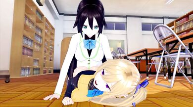 FUTA MUSAIGEN NO PHANTOM WORLD REINA IZUMI X MAI KAWAKAMI (3D HENTAI)
