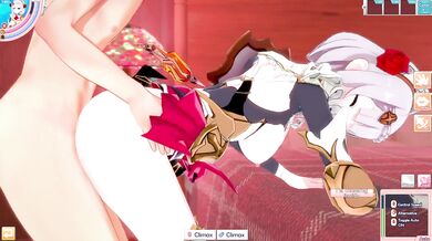 3D/Anime/Hentai, Genshin Impact: Noelle Loves getting fucked by a big dick !!