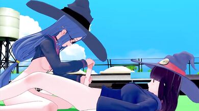FUTA LITTLE WITCH ACADEMIA ATSUKO KAGARI X URSULA CALLISTIS 3D HENTAI