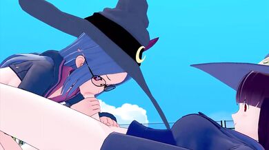 FUTA LITTLE WITCH ACADEMIA ATSUKO KAGARI X URSULA CALLISTIS 3D HENTAI