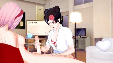 Futa Sakura x Tenten[Naruto] — 3D HENTAI