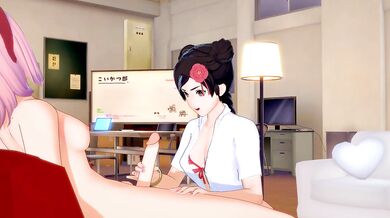 Futa Sakura x Tenten[Naruto] — 3D HENTAI