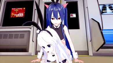 FUTA BUNNY GIRL FAIRY TAIL WENDY MARVELL X MIRAJANE STRAUSS 3D HENTAI