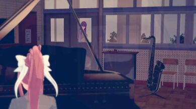 DDLC: Femboy Monika jerk off сaught by Yuri
