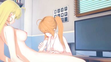 [DxD] Futa Asia x Irina(3d hentai)