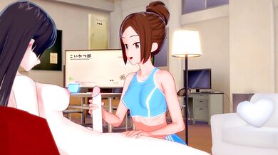 Futa Akemi x Ayaka[dumbbell nan kilo moteru] — 3D HENTAI