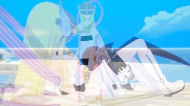 дэдзимон (Digimon) Хентай 3D Angewomon x Леди Девимон (Фута)