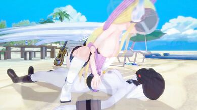 дэдзимон (Digimon) Хентай 3D Angewomon x Леди Девимон (Фута)