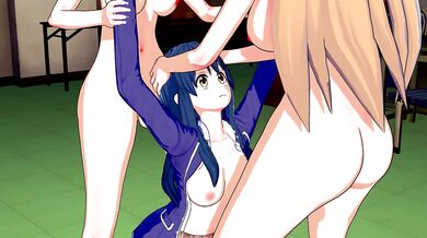 Food Wars Gangbang - Megumi X Futa Erina and Futa Alice