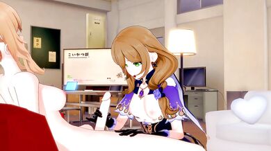 [Genshin Impact] Futanari Jean fuck Lisa(3d hentai)