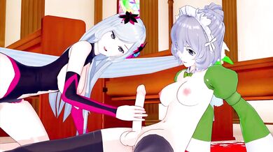 FUTA DANMACHI SYR FLOVA X FREYA 3D HENTAI