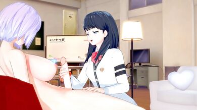 [SSSS.Gridman] Futanari Akane Shinjo Fuck Rikka Takarada(3d hentai)