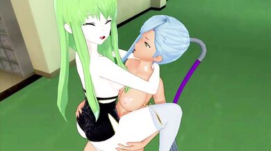 FUTA CODE GEASS VILLETTA NU X C.C. (3D HENTAI)