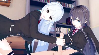 FUTA OreGairu Yukinoshita Yukino X Kawasaki Saki(3D HENTAI)