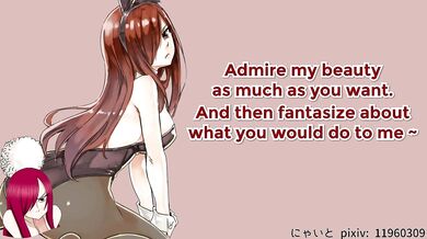 JOI Game - (Part 2) Fairy Tail Erza is ready for bed after a hot bath