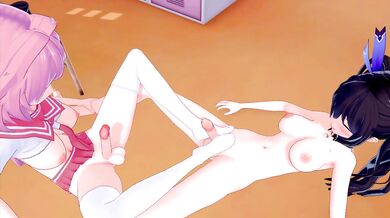 NEPTUNIA (FUTA) NOIRE X FATE (FUTA) ASTOLFO 3D HENTAI