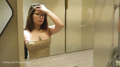 Big booty hottie moaning in shower and playing with her swollen clit