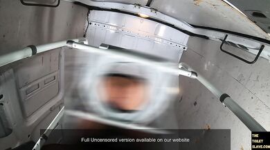 Toillet pee slave in a van with Vidya part 1