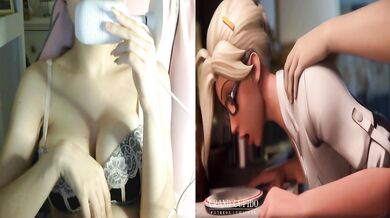 Mercy deep Sex on the kitchen- 3D Hentai - Girl Watching Hentai