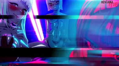 The cyberpunk world is full of debauchery. The girls jump on the dick themselves + bonus scene.