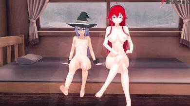 Sylphiette catch me with two girls and get horny | Mushoku Tensei 5 | Full & POV on patreon: Fantasyking3