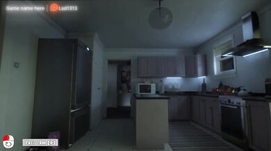 Secret masturbation of a stepsister while her stepfather is not at home on his couch