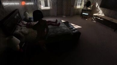 A big dildo turned her on and she rode it with her wet pussy while no one was home. part 2