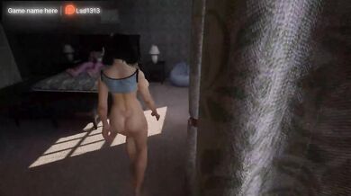 A big dildo turned her on and she rode it with her wet pussy while no one was home. part 2