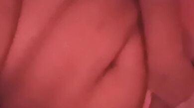 Touching my big breasts