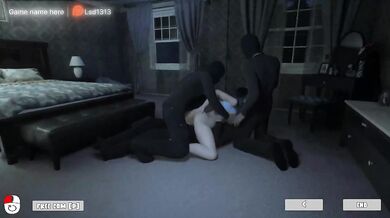 3 secret men fucked this horny bitch. Gangbang while no one is home. part 2