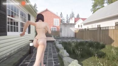 The stepfather caught his stepdaughter naked and got excited