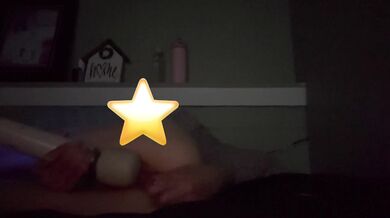 Using my vibrator and pretty glass dildo