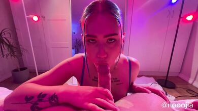 POV Blowjob & Deepthroat On Big Cock | Norwegian Girlfriend | Cum In Mouth