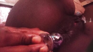 AMATEUR MILF TRY BUTT PLUG FOR FIRSTTIME ANAL PLAY ORGASM WHILE MASTERBATE CLOSE UP ASMR