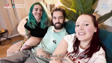 We're testing John: will he recognize us? - Blowjob, doggy style, fingering, FFH, French kisses -