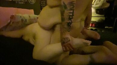CUMMING IN MY WIFES PUSSY ON VDAY HOMEMADE