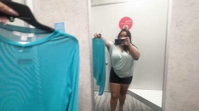 Changing Room Try on Transparent Teal Top