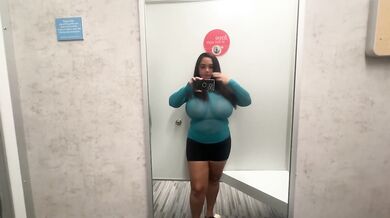 Changing Room Try on Transparent Teal Top
