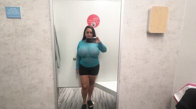 Changing Room Try on Transparent Teal Top