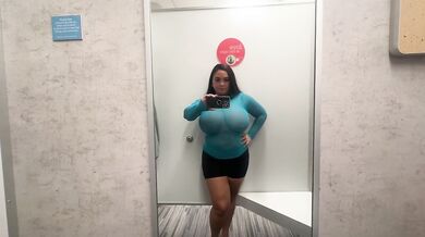 Changing Room Try on Transparent Teal Top